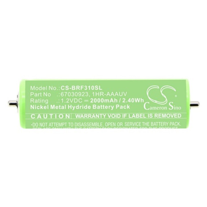 Cameron sino ni-mh akkumulátor, 1.2v, 2000mAh, kompatibilis braun 1hr-aaauv zöld-vel