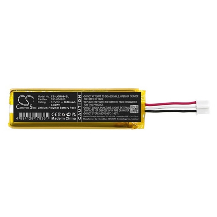 Cameron sino li-polymer akkumulátor, 3.7v, 1050mAh, kompatibilis logitech 533-000200 -vel