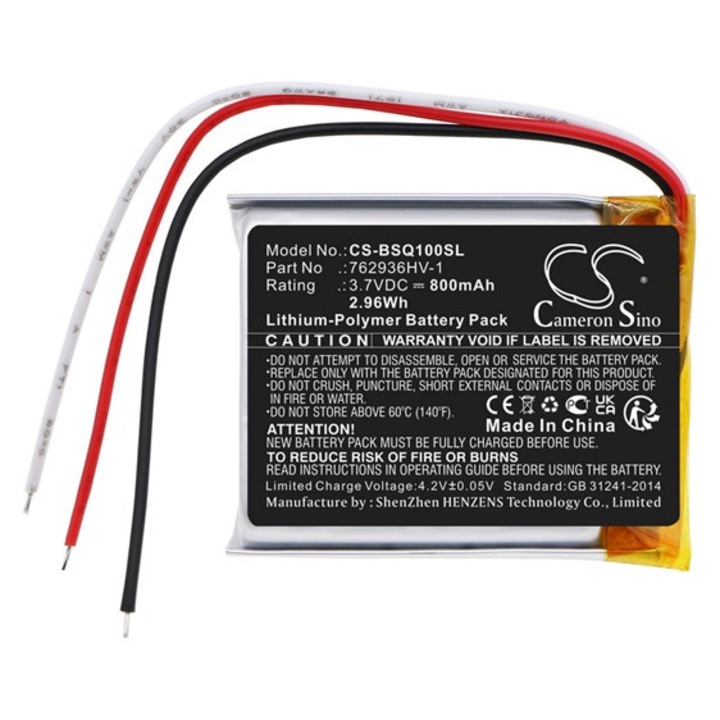Cameron sino li-polymer akkumulátor, 3.7v, 800mAh, kompatibilis bose 762936hv-1 -vel