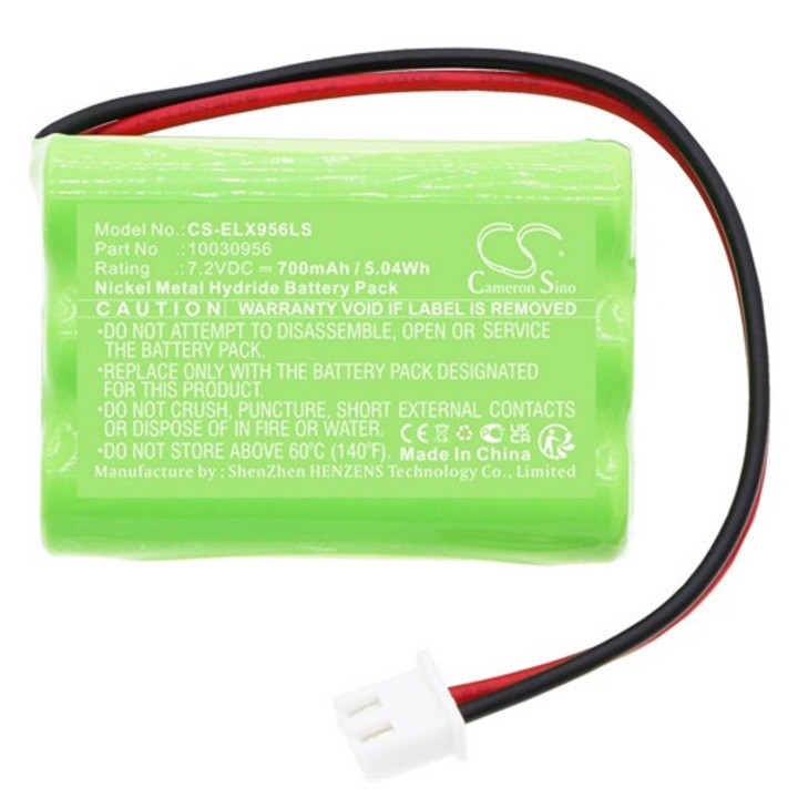 Cameron sino ni-mh akkumulátor, 7.2v, 700mAh, kompatibilis esylux 10030956 zöld-vel