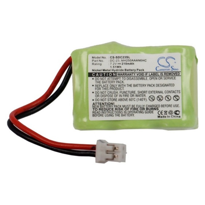 Cameron sino ni-mh akkumulátor, 7.2v, 210mAh, kompatibilis sportdog 650-104 zöld-vel