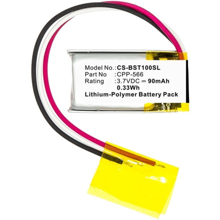 Cameron sino li-polymer akkumulátor, 3.7v, 90mAh, kompatibilis beats cpp-566 -vel