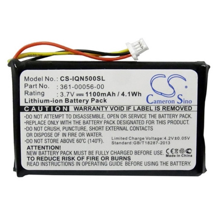 Cameron sino li-ion akkumulátor, 3.7v, 1100mAh, kompatibilis garmin 361-00056-00 -vel