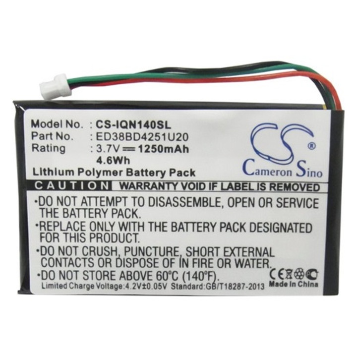 Cameron sino li-polymer akkumulátor, 3.7v, 1250mAh, kompatibilis garmin ed38bd4251u20 -vel