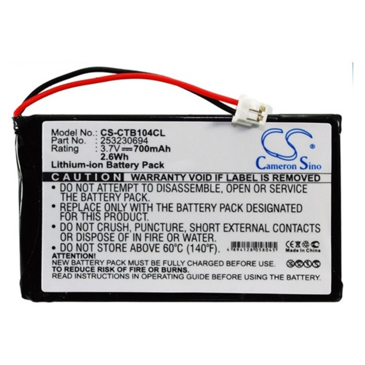 Cameron sino li-ion akkumulátor, 3.7v, 700mAh, kompatibilis sagem 253230694 -vel