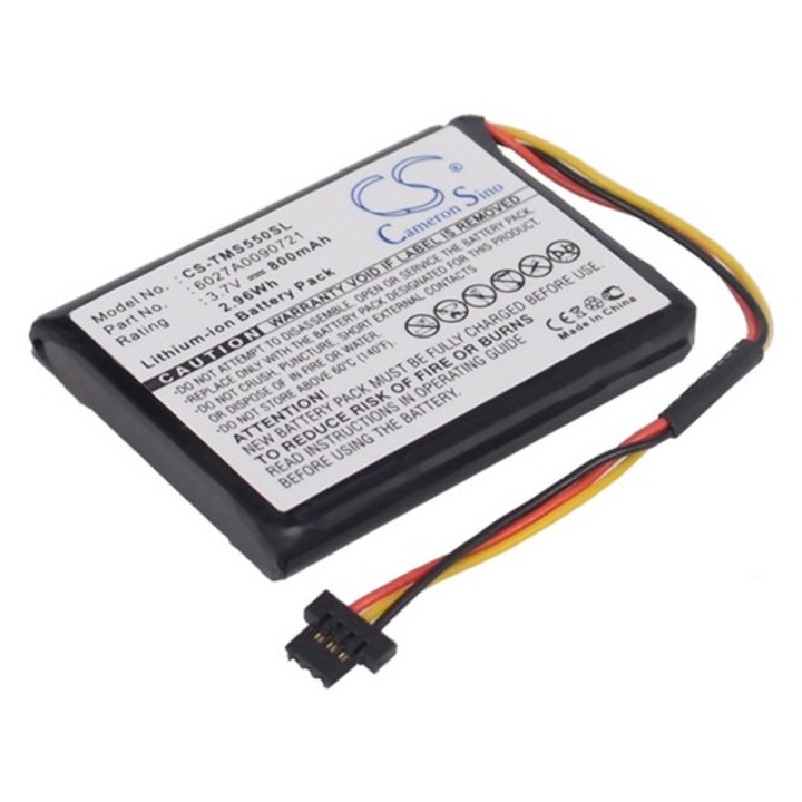 Cameron sino li-ion akkumulátor, 3.7v, 800mAh, kompatibilis tomtom 6027a0090721 -vel
