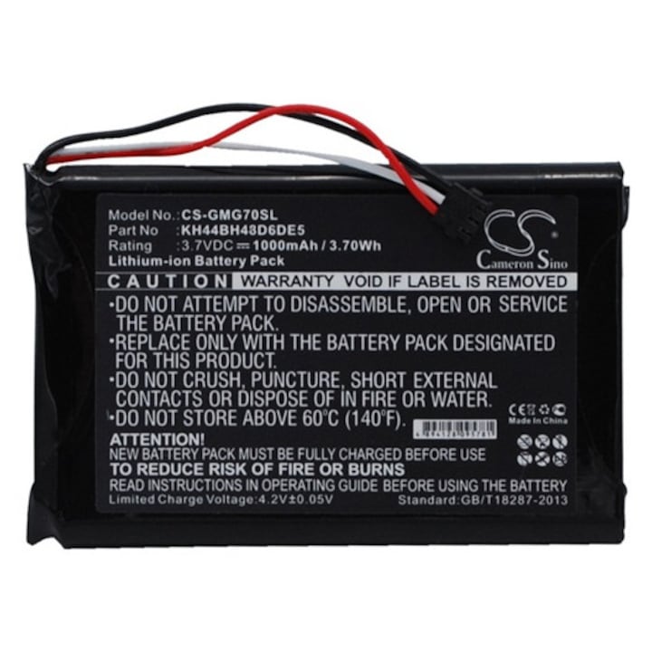 Cameron sino li-ion akkumulátor, 3.7v, 1000mAh, kompatibilis garmin kh44bh48d6de5 -vel