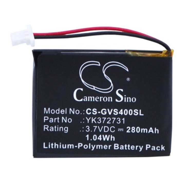 Cameron sino li-polymer akkumulátor, 3.7v, 280mAh, kompatibilis golf buddy pl482730 -vel