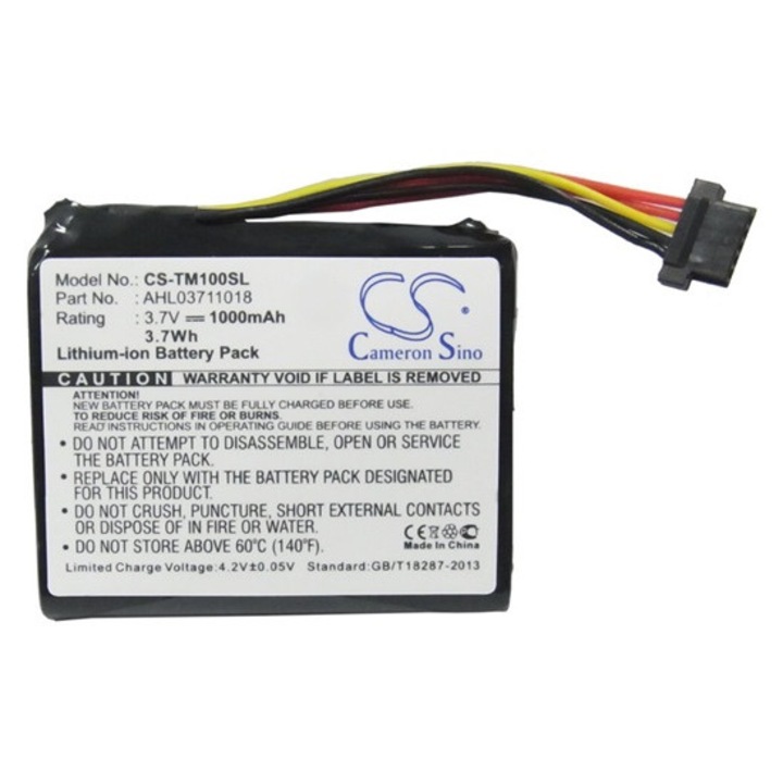 Cameron sino li-ion akkumulátor, 3.7v, 1000mAh, kompatibilis tomtom 4cq02 -vel