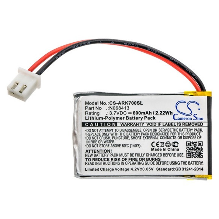 Cameron sino li-polymer akkumulátor, 3.7v, 600mAh, kompatibilis atrack n068413 -vel