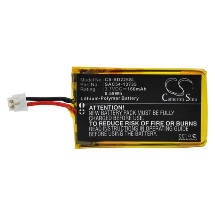 Cameron sino li-polymer akkumulátor, 3.7v, 160mAh, kompatibilis sportdog sac54-13735 -vel