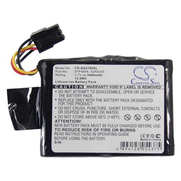 Cameron sino li-ion akkumulátor, 3.7v, 3400mAh, kompatibilis ibm 39j5057 -vel