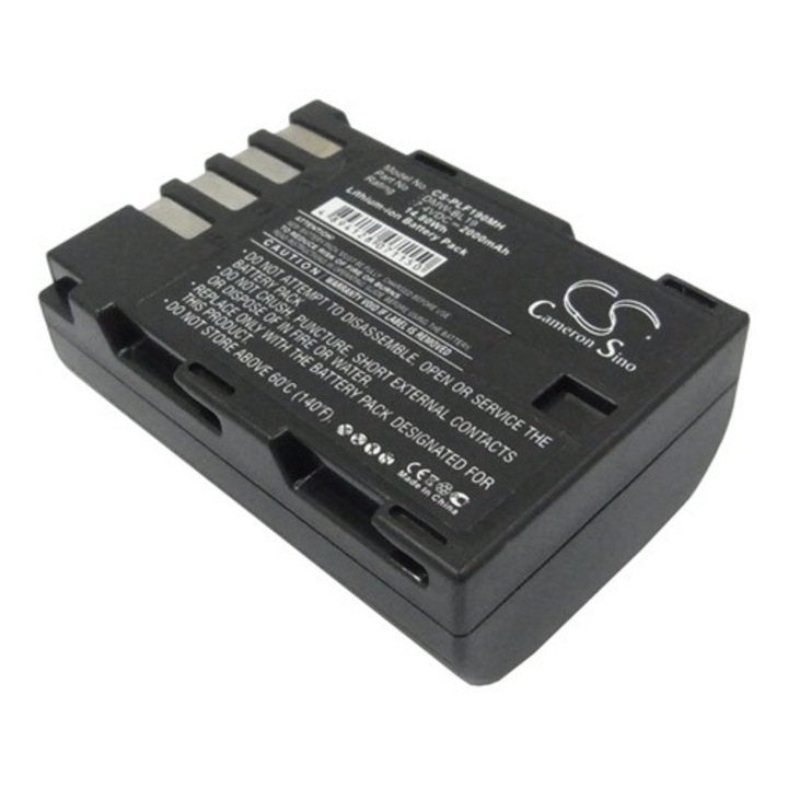 Cameron sino li-ion akkumulátor, 7.4v, 2000mAh, kompatibilis panasonic dmw-blf19 -vel