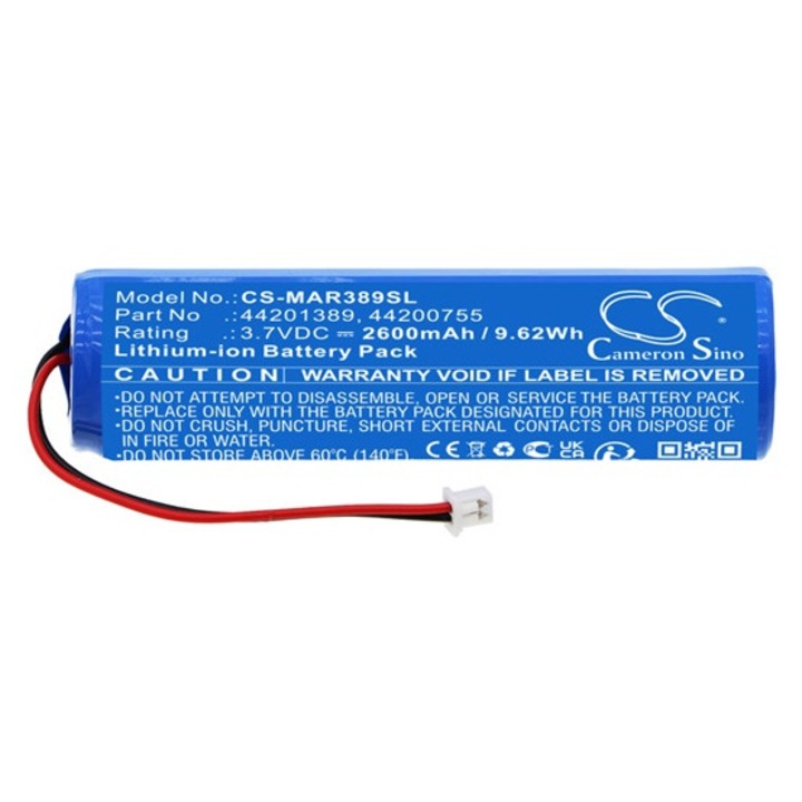 Cameron sino li-ion akkumulátor, 3.7v, 2600mAh, kompatibilis mares 44200755 kék-vel