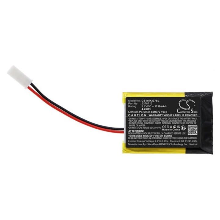 Cameron sino li-polymer akkumulátor, 3.7v, 1150mAh, kompatibilis minn kota 2370712 -vel
