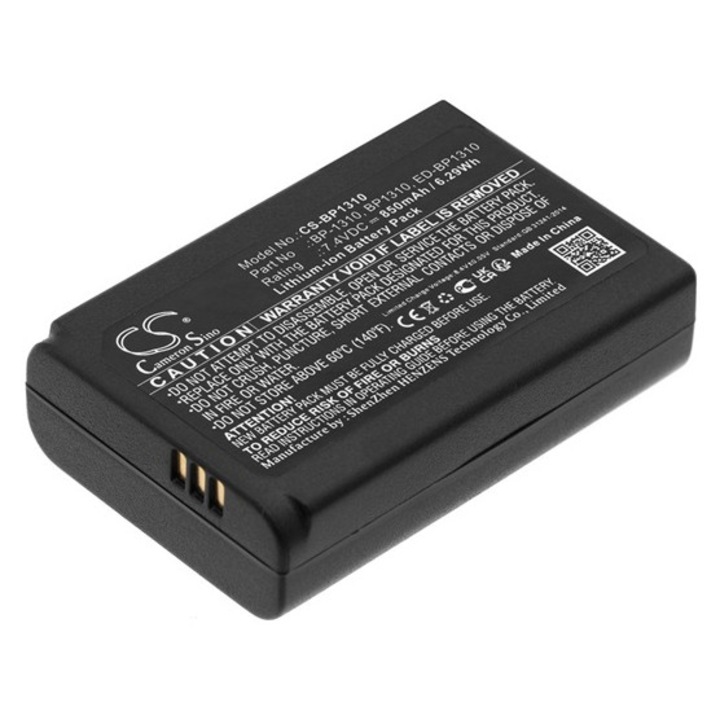 Cameron sino li-ion akkumulátor, 7.4v, 850mAh, kompatibilis samsung bp1310 -vel