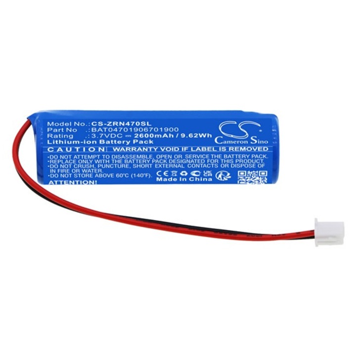 Cameron sino li-ion akkumulátor, 3.7v, 2600mAh, kompatibilis zafferano bat04701906701900 kék-vel