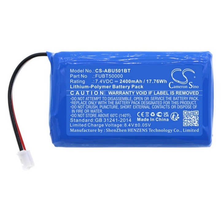 Cameron sino li-polymer akkumulátor, 7, 4v, 2400mAh, kompatibilis abus fubt50000 kék-vel
