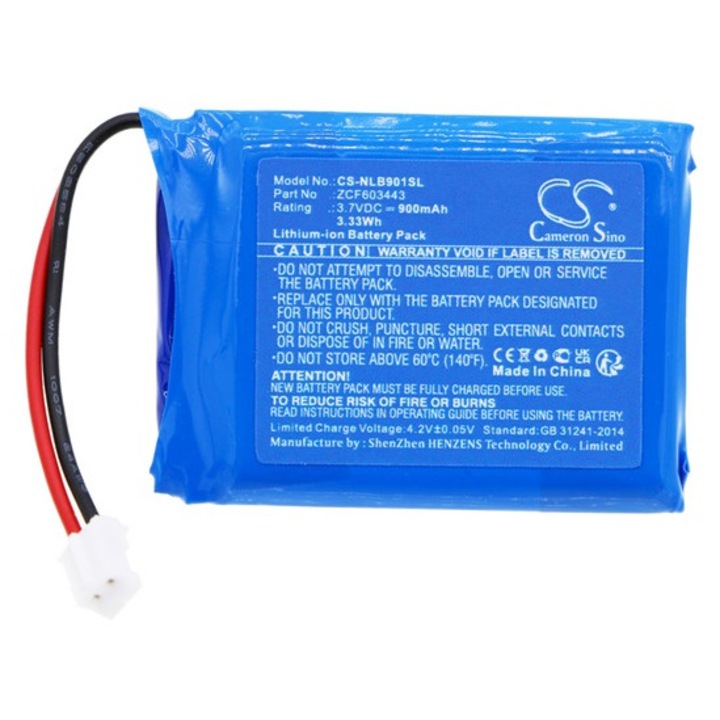 Cameron sino li-ion akkumulátor, 3, 7v, 900mAh, kompatibilis nolan spcom00000038 kék-vel