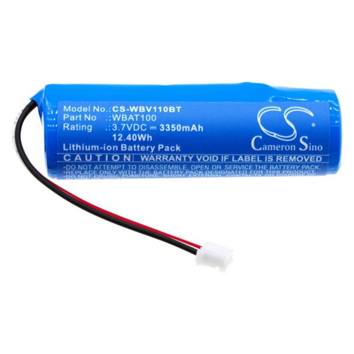 Cameron sino li-ion akkumulátor, 3, 7v, 3350mAh, kompatibilis videofied wbat100 kék-vel