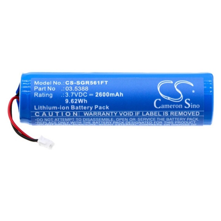 Cameron sino li-ion akkumulátor, 3, 7v, 2600mAh, kompatibilis scangrip 03.5388 kék-vel