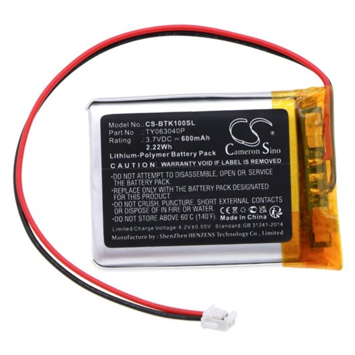 Cameron sino li-polymer akkumulátor, 3, 7v, 600mAh, kompatibilis blaupunkt ty063040p -vel
