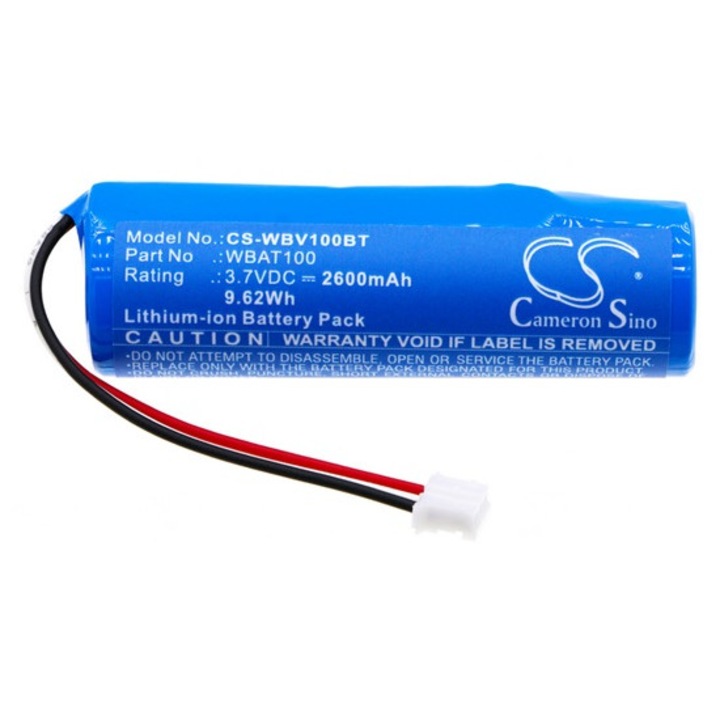 Cameron sino li-ion akkumulátor, 3, 7v, 2600mAh, kompatibilis videofied wbat100 kék-vel
