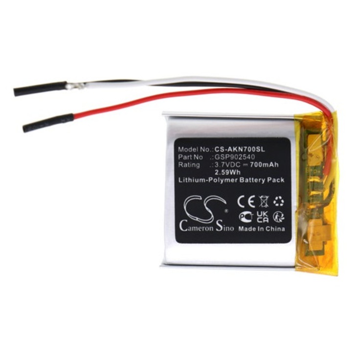 Cameron sino li-polymer akkumulátor, 3, 7v, 700mAh, kompatibilis akg gsp902540 -vel