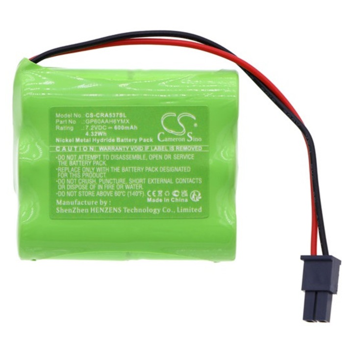 Cameron sino ni-mh akkumulátor, 7, 2v, 600mAh, kompatibilis cobra gp60aah6ymx zöld-vel