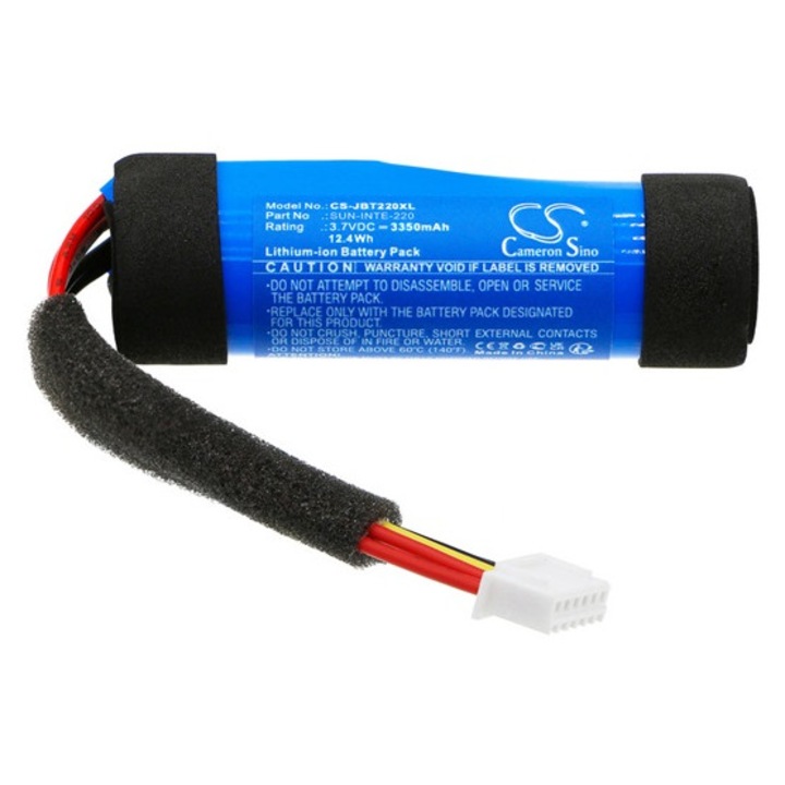 Cameron sino li-ion akkumulátor, 3, 7v, 3350mAh, kompatibilis jbl sun-inte-220 kék-vel