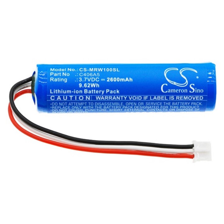 Cameron sino li-ion akkumulátor, 3, 7v, 2600mAh, kompatibilis marshall c406a5 kék-vel