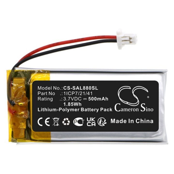 Cameron sino li-polymer akkumulátor, 3, 7v, 500mAh, kompatibilis samson 1icp7, 21, 41 -vel