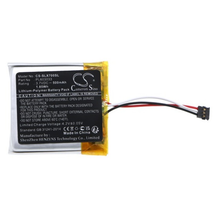 Cameron sino li-polymer akkumulátor, 3, 7v, 500mAh, kompatibilis steelseries pl603033 -vel