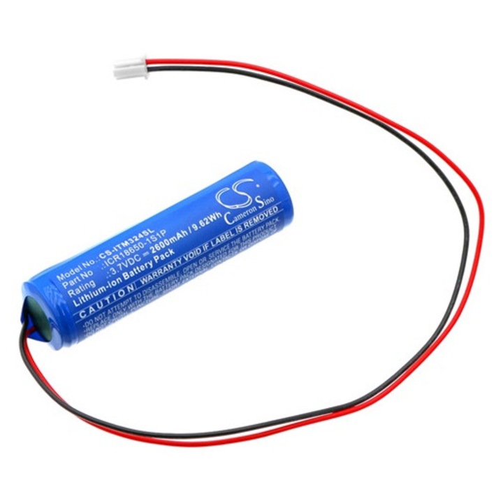 Cameron sino li-ion akkumulátor, 3, 7v, 2600mAh, kompatibilis internorm icr18650-1s1p kék-vel