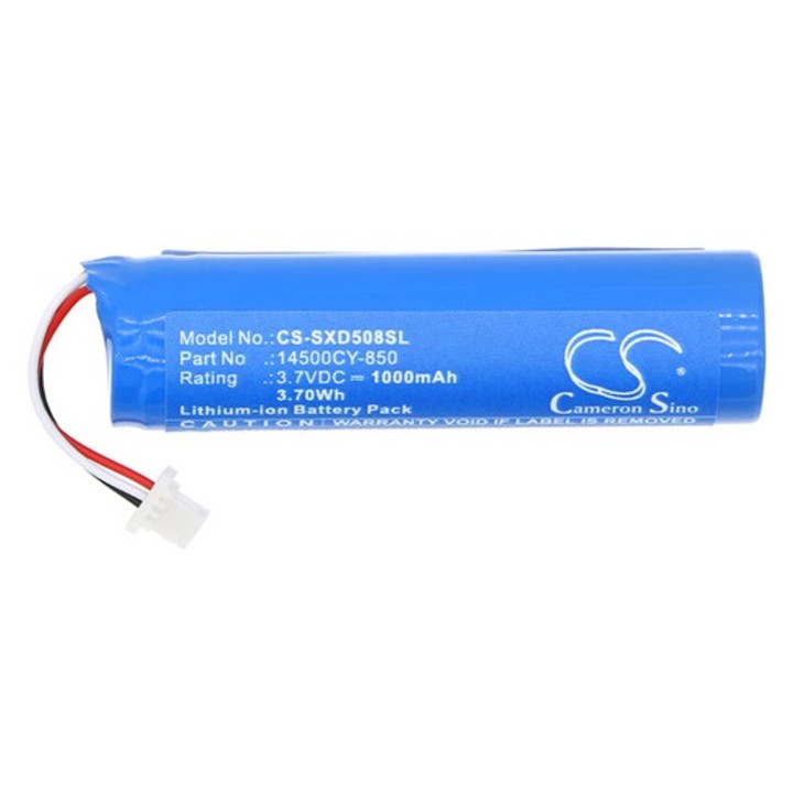 Cameron sino li-ion akkumulátor, 3, 7v, 1000mAh, kompatibilis sennheiser 14500cy-850 kék-vel