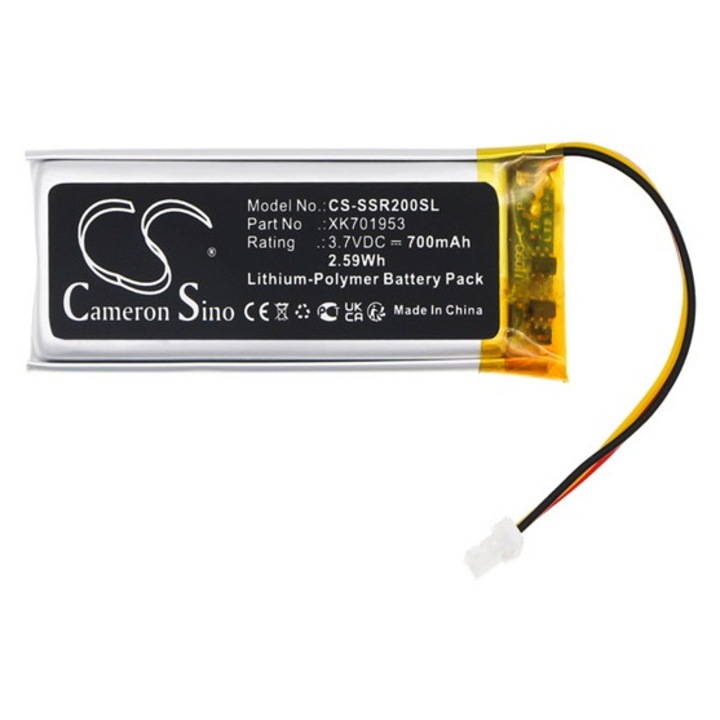 Cameron sino li-polymer akkumulátor, 3.7v, 700mAh, kompatibilis sena xk701953 -vel