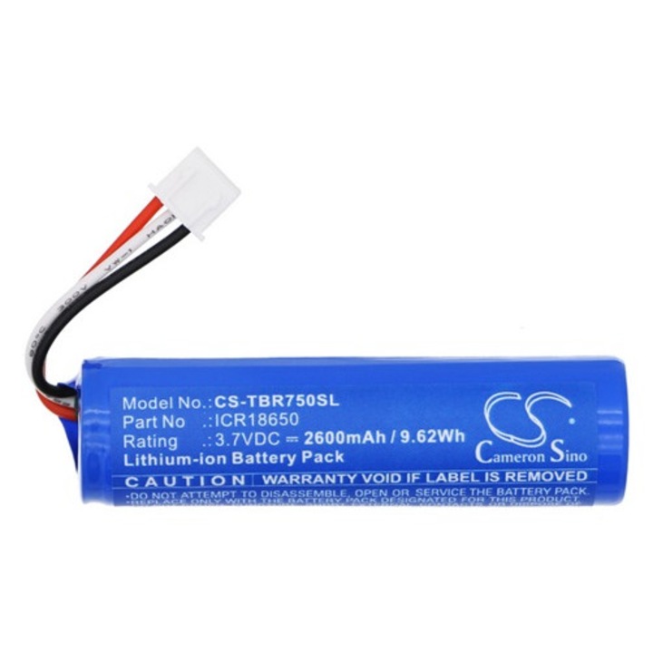 Cameron sino li-ion akkumulátor, 3.7v, 2600mAh, kompatibilis triplett icr18650 kék-vel