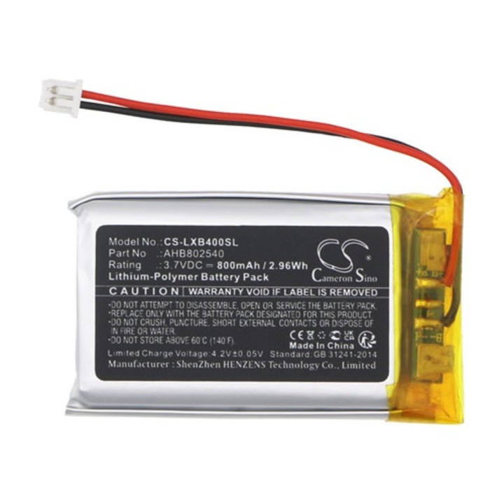 Cameron sino li-polymer akkumulátor, 3.7v, 800mAh, kompatibilis lexin ahb802540 -vel