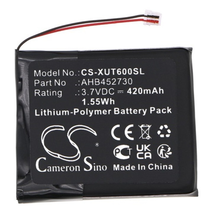 Cameron sino li-polymer akkumulátor, 3.7v, 420mAh, kompatibilis xvive ahb452730 -vel
