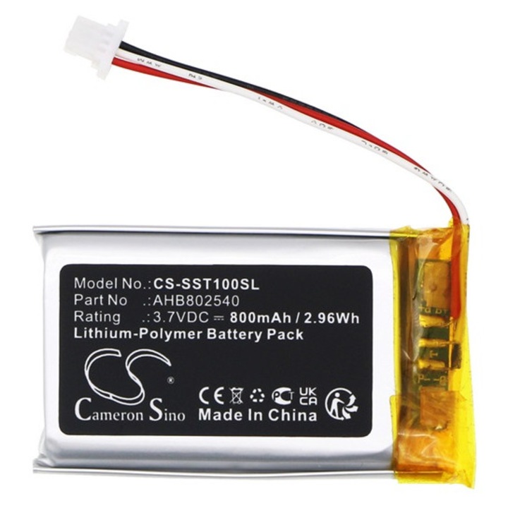 Cameron sino li-polymer akkumulátor, 3.7v, 800mAh, kompatibilis sena ahb802540 -vel