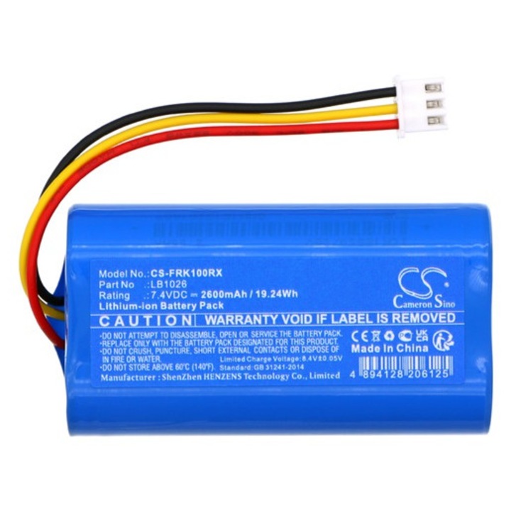 Cameron sino li-ion akkumulátor, 7.4v, 2600mAh, kompatibilis frsky lb1026 kék-vel