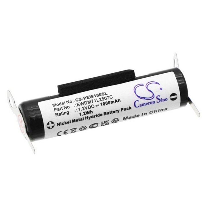 Cameron sino ni-mh akkumulátor, 1.2v, 1000mAh, kompatibilis panasonic ewdm71l2507c fehér-vel
