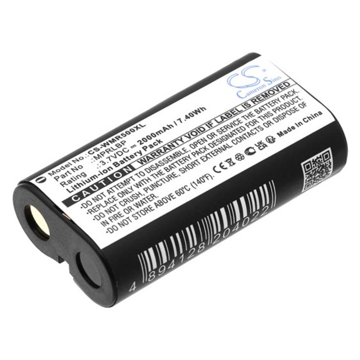 Cameron sino li-ion akkumulátor, 3.7v, 2000mAh, kompatibilis wisycom mprlbp -vel