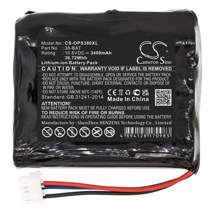 Cameron sino li-ion akkumulátor, 10.8v, 3400mAh, kompatibilis olympus 38-bat kompatibilis-vel
