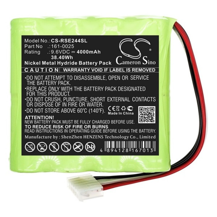 Cameron sino ni-mh akkumulátor, 9.6v, 4000mAh, kompatibilis rose 161-0025 kompatibilis-vel