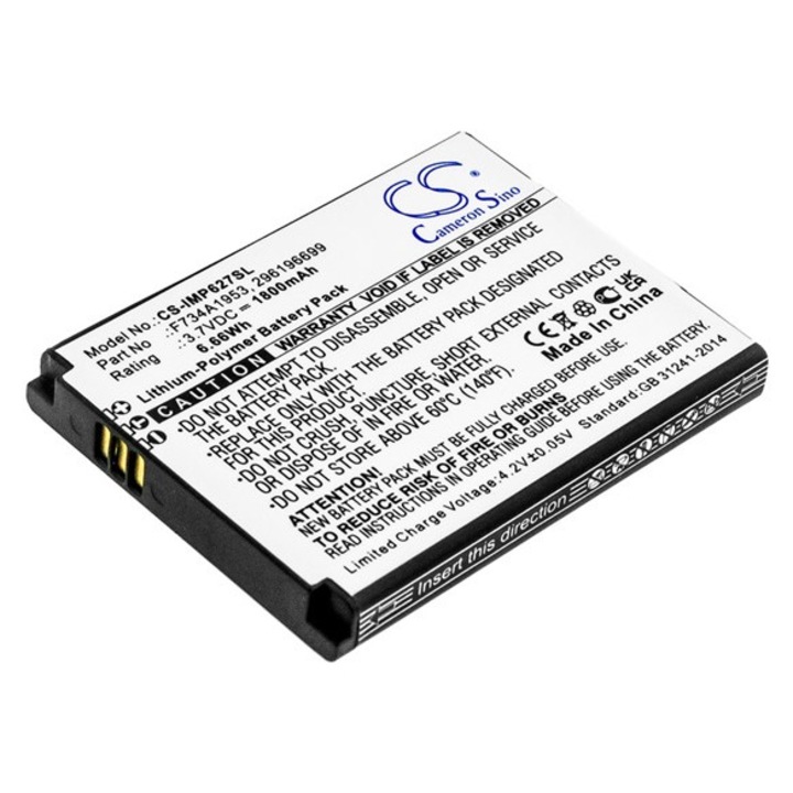 Cameron sino li-polymer akkumulátor, 3.7v, 1800mAh, kompatibilis ingenico 296196699 kompatibilis-vel