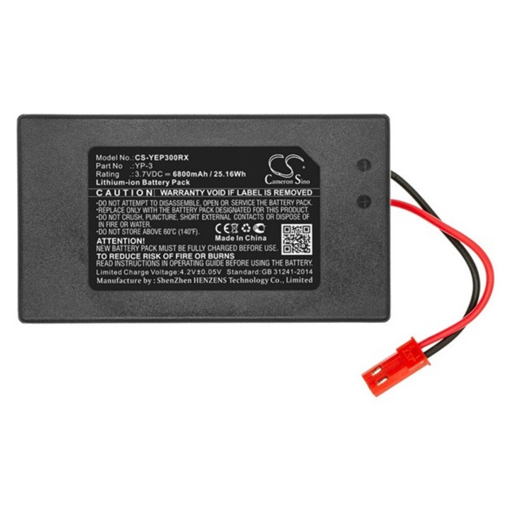 Cameron sino li-ion akkumulátor, 3.7v, 6800mAh, kompatibilis yuneec yp-3 kompatibilis-vel