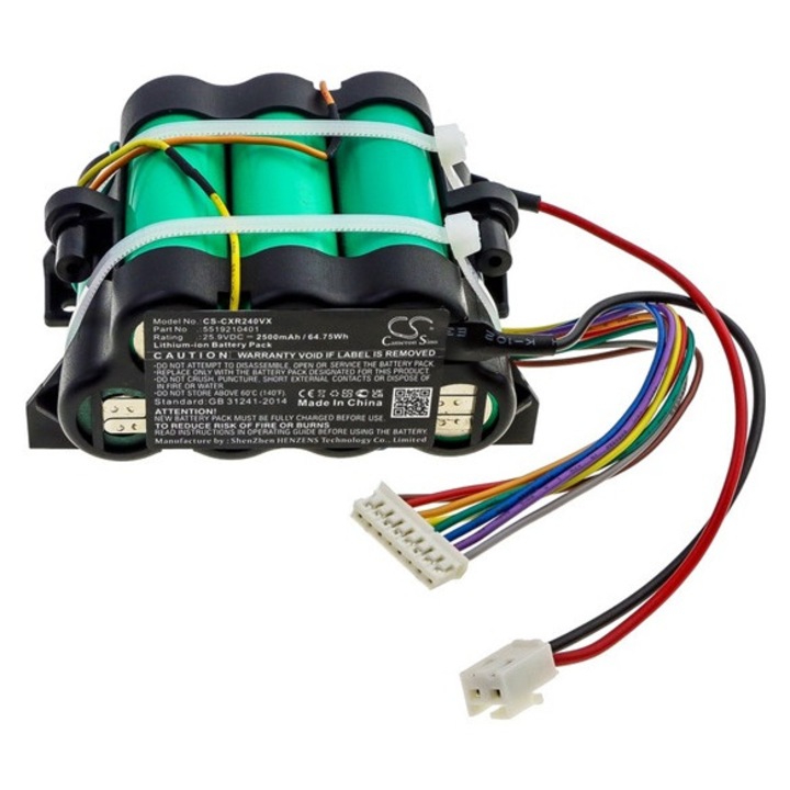 Cameron sino li-ion akkumulátor, 25.9v, 2500mAh, kompatibilis delonghi colombina5519210401 kompatibilis-vel