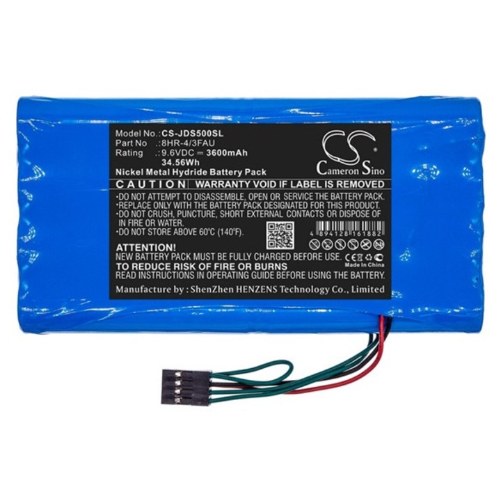 Cameron sino ni-mh akkumulátor, 9.6v, 3600mAh, kompatibilis jdsu 8hr-4, 3fau kompatibilis-vel