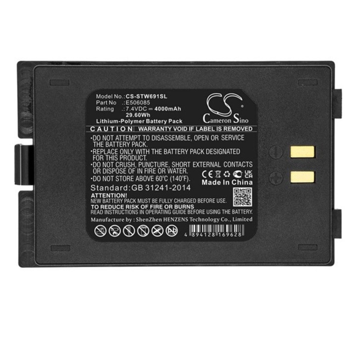 Cameron sino li-polymer akkumulátor, 7.4v, 4000mAh, kompatibilis satlink e506085 kompatibilis-vel